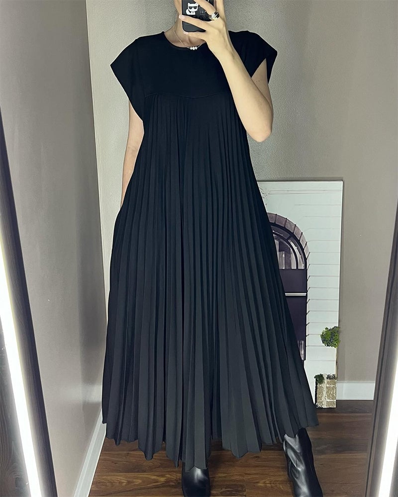 Sorrel - Élégante Robe Maxi Plissée