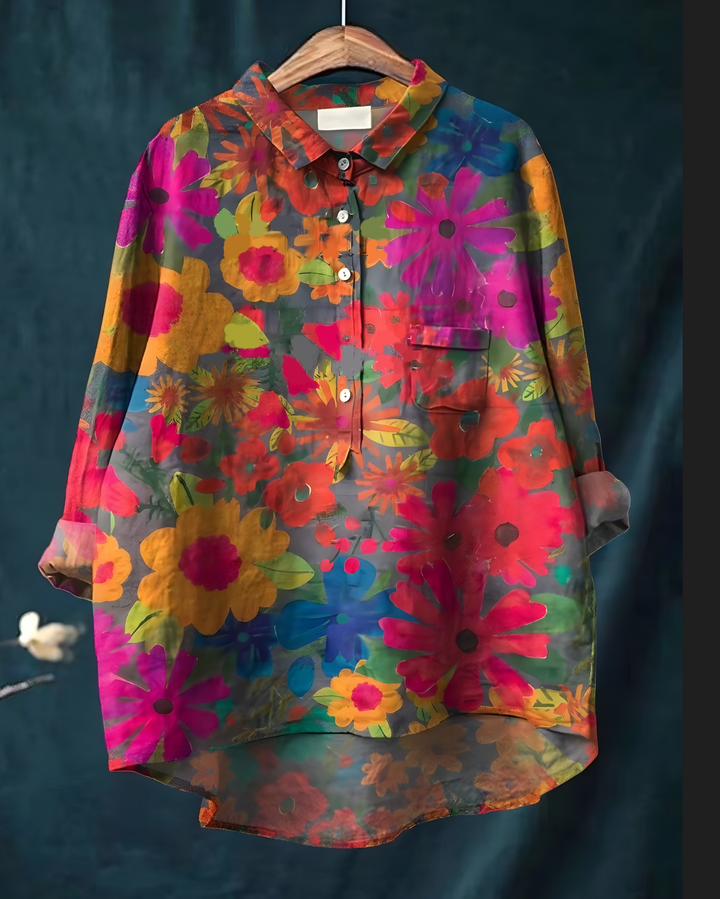 Isabella - Chemise Femme Imprimée Chien de Luxe