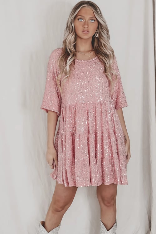 Coco - Mini Sequined Robe