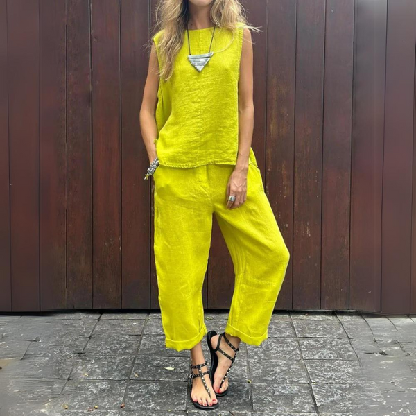 Viviana - Ensemble d'été en coton artisanal