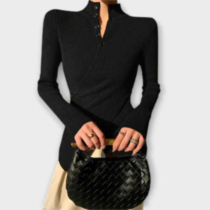 Pull en Coton Tricoté Élégant