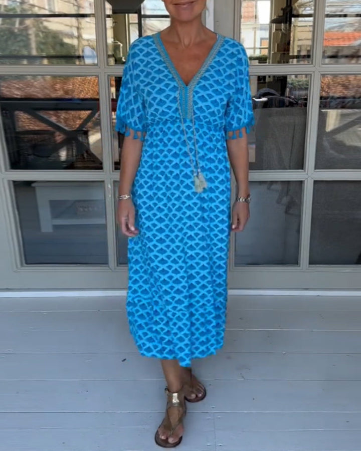 Winona - Robe d'Été à Franges en V