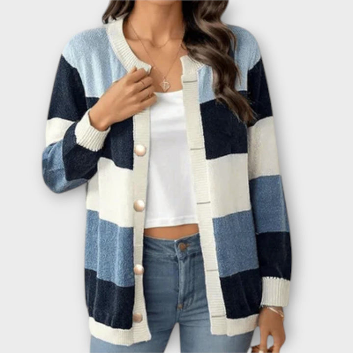 Cardigan Rayé