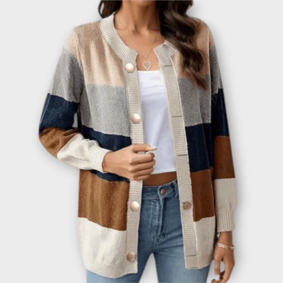 Cardigan Rayé