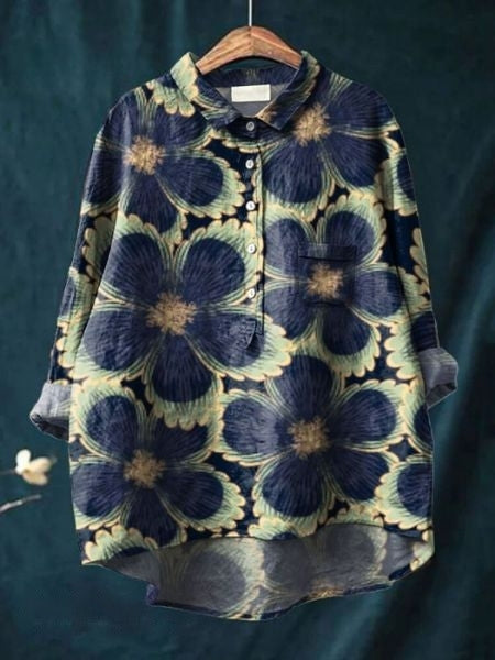 Lila - Élégante Blouse à Motif Floral