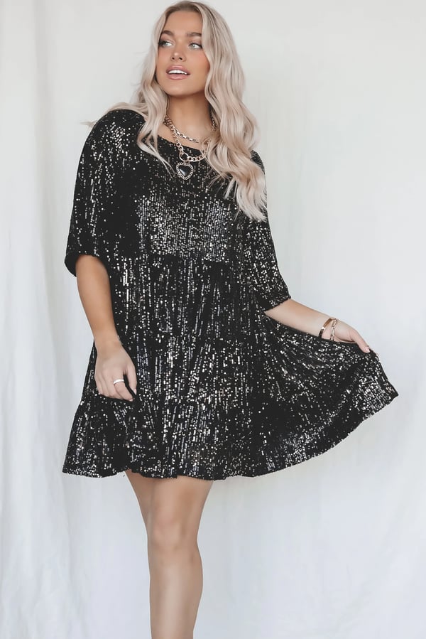 Coco - Mini Sequined Robe
