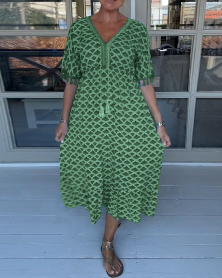 Winona - Robe d'Été à Franges en V