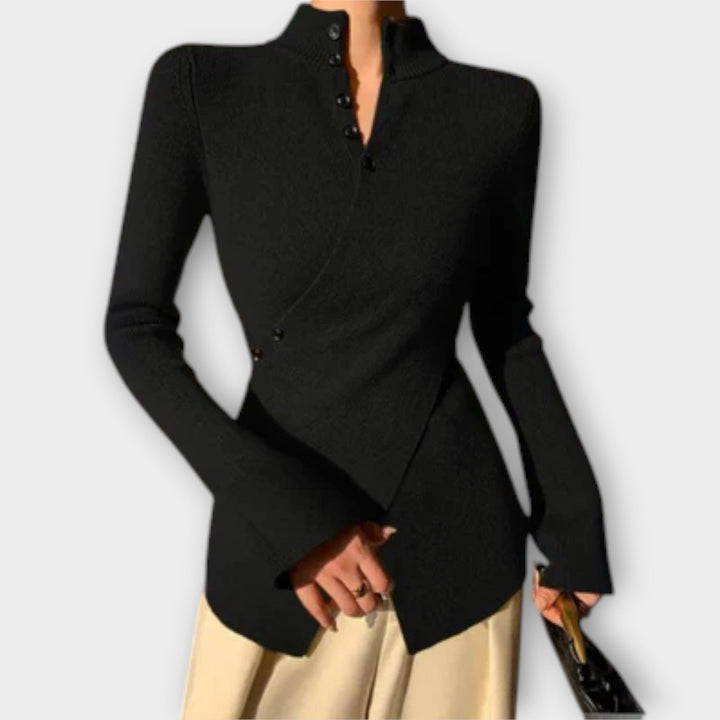 Pull en Coton Tricoté Élégant