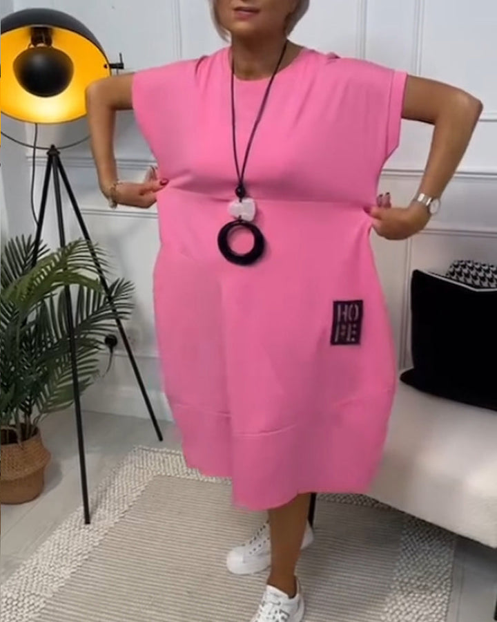 Cleo - Élégante Robe à Manches Courtes