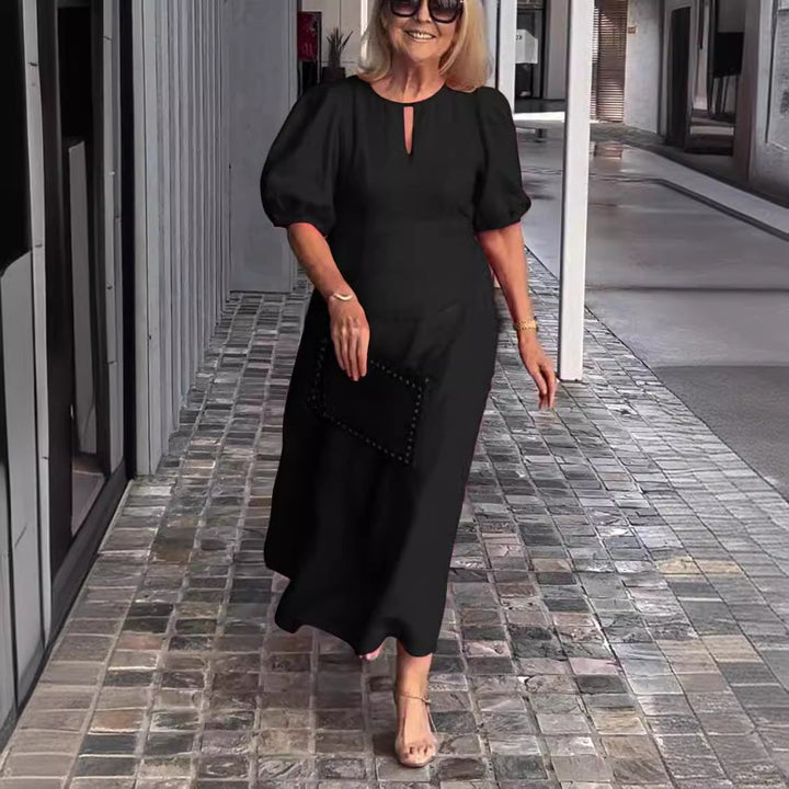 Frankie - Élégante Robe Ample à Manches Bouffantes