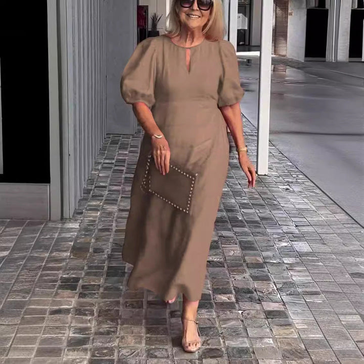 Frankie - Élégante Robe Ample à Manches Bouffantes