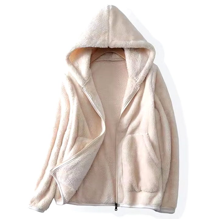 Avery™ - Sweat-shirt en polaire ultra doux couleur corail