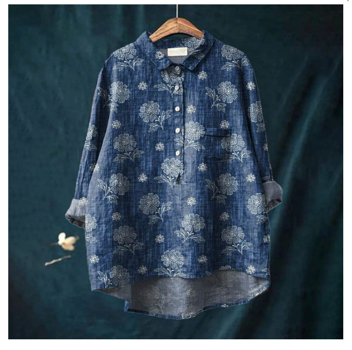 Isabella - Chemise Femme Imprimée Chien de Luxe