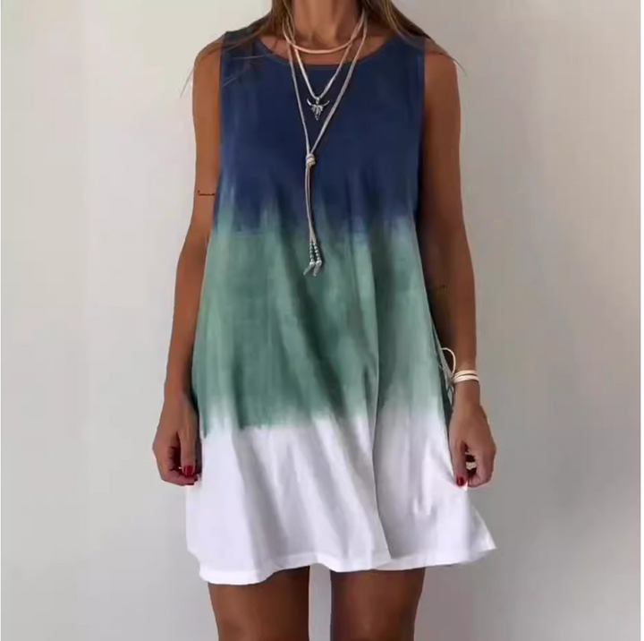 Josie - Mini Robe Tie Dye Dégradé Imprimée