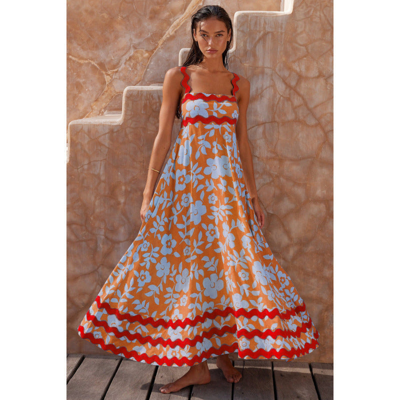 Jovie - Robe Sans Manches à Imprimé Floral Ample