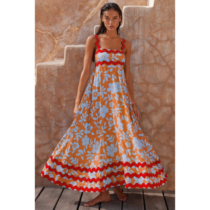 Jovie - Robe Sans Manches à Imprimé Floral Ample