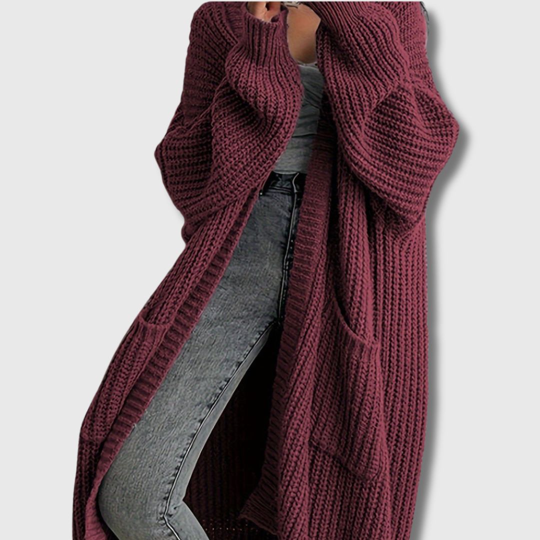 Leara - Femme Cardigan Classique avec Poches Édition Limitée