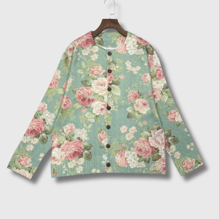 Aurélia – Cardigan Femme Fleuri Édition Limitée