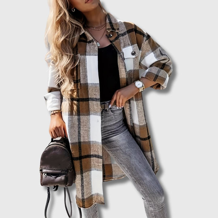 Ella - Manteau Long Imprimé | Édition Limitée