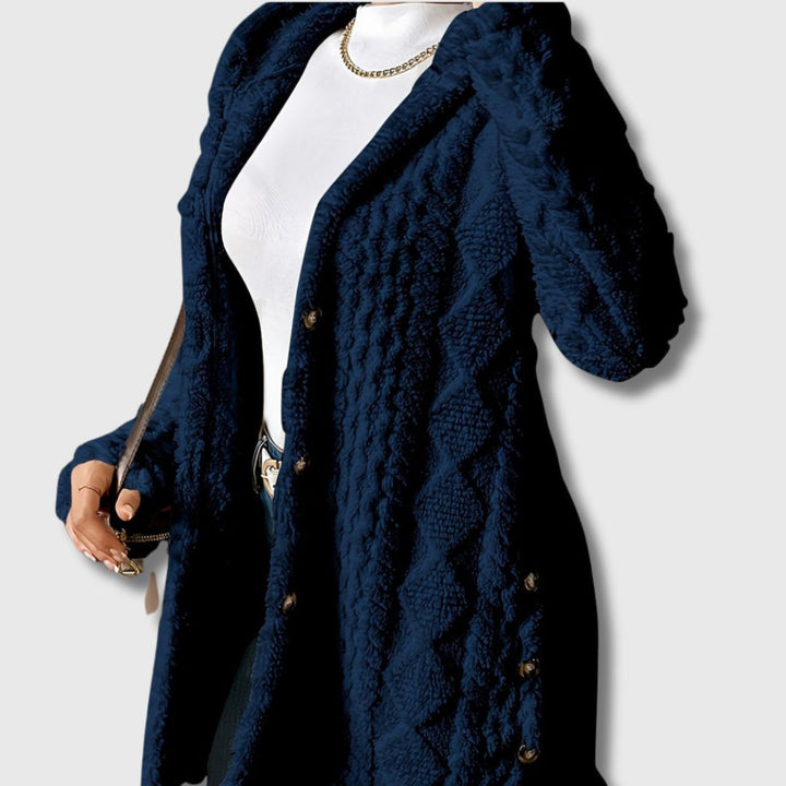 Élodie - Manteau teddy pour femmes à capuche Édition limitée