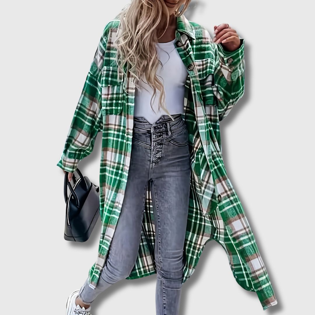 Ella - Manteau Long Imprimé | Édition Limitée