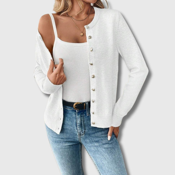Lisa - Femme Cardigan Classique Édition Limitée