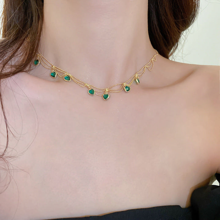 Collier en forme de cœur