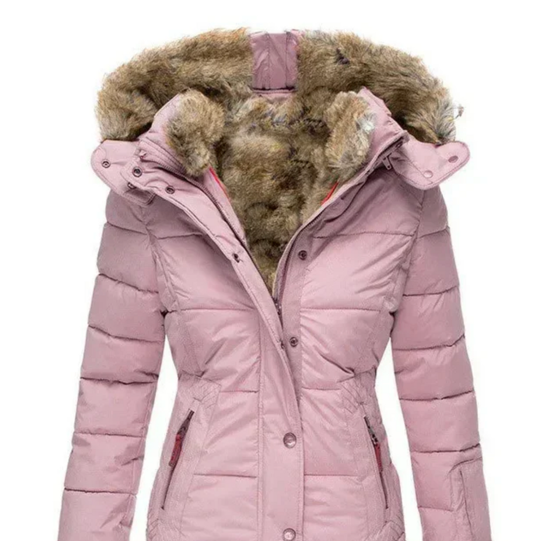 Bella - Manteau d'Hiver Confortable avec Doublure en Fourrure