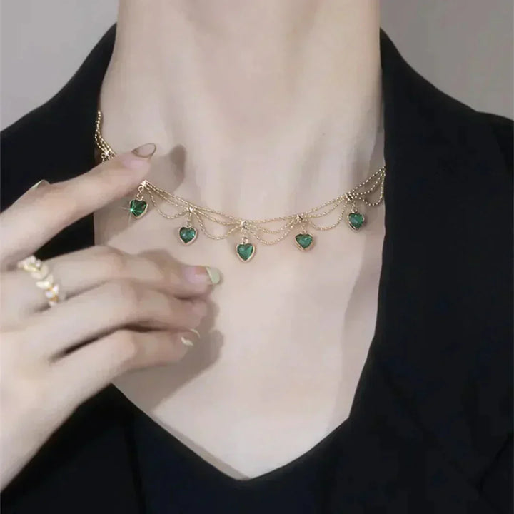 Collier en forme de cœur