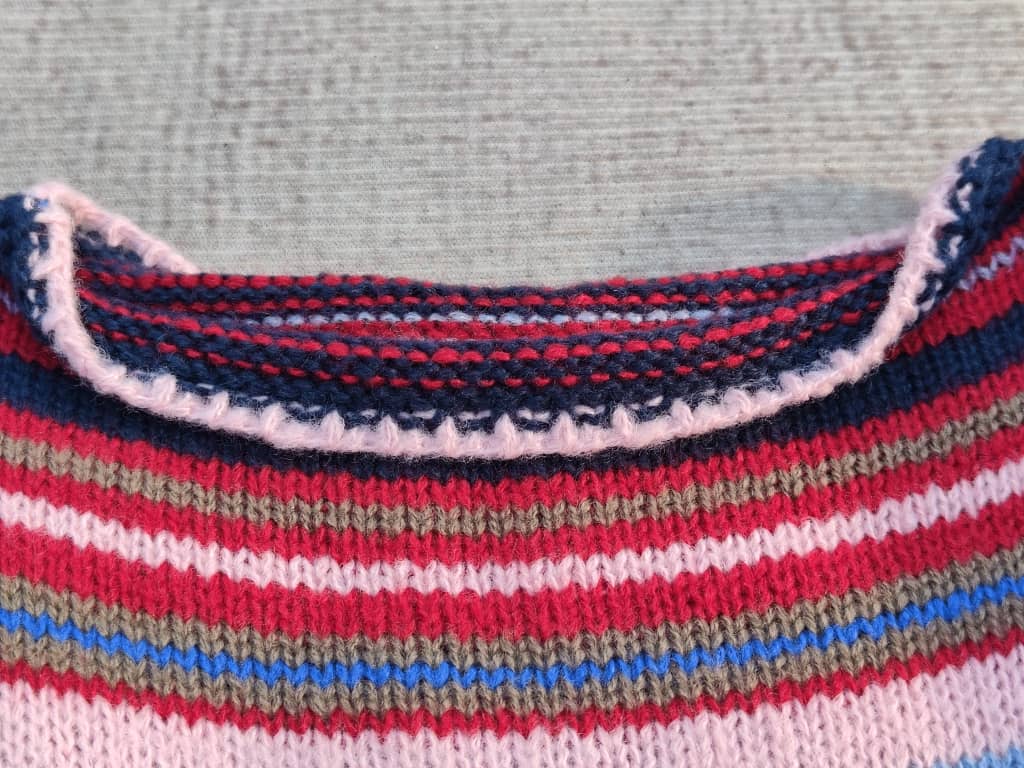 Soley - Pull Multicolore à Col Rond