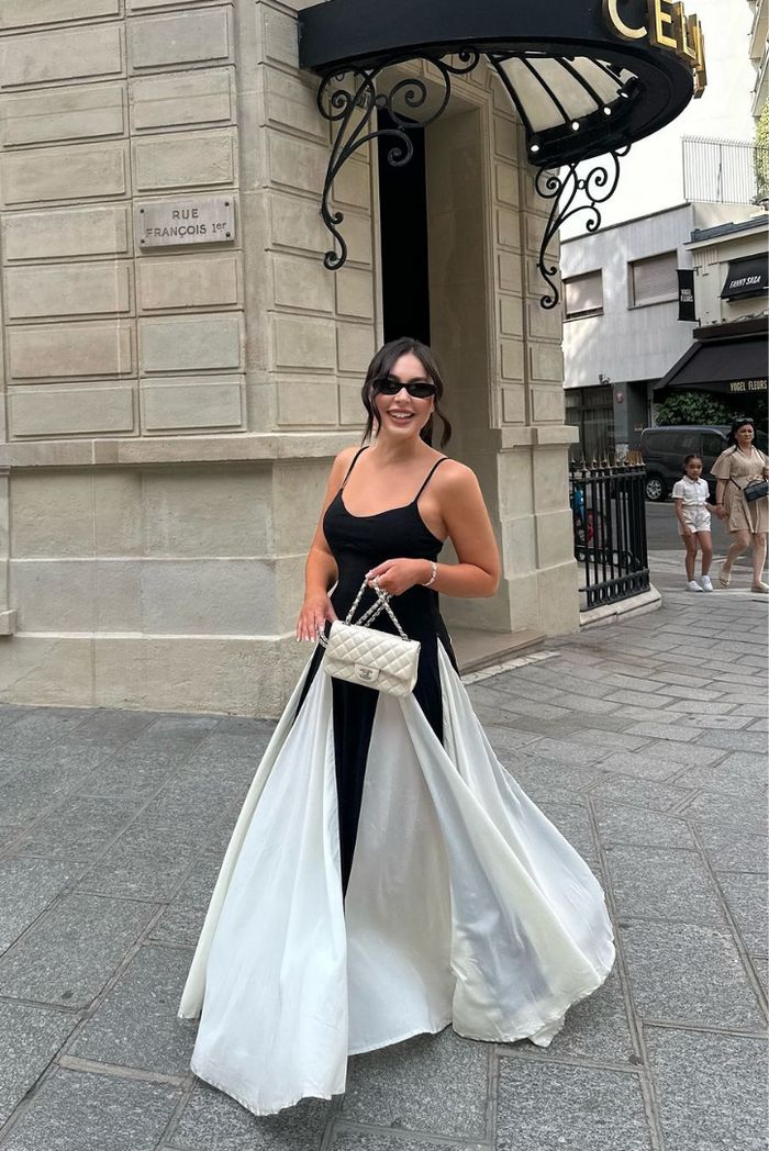 Eliana | Robe Maxi à Panneaux Élégante