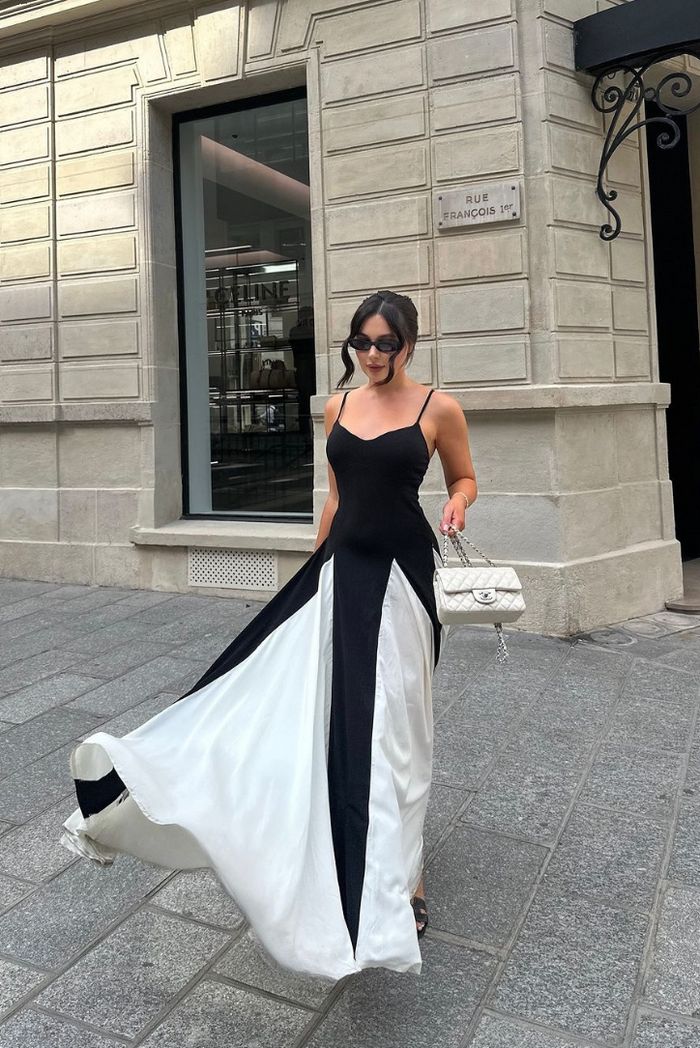 Eliana | Robe Maxi à Panneaux Élégante