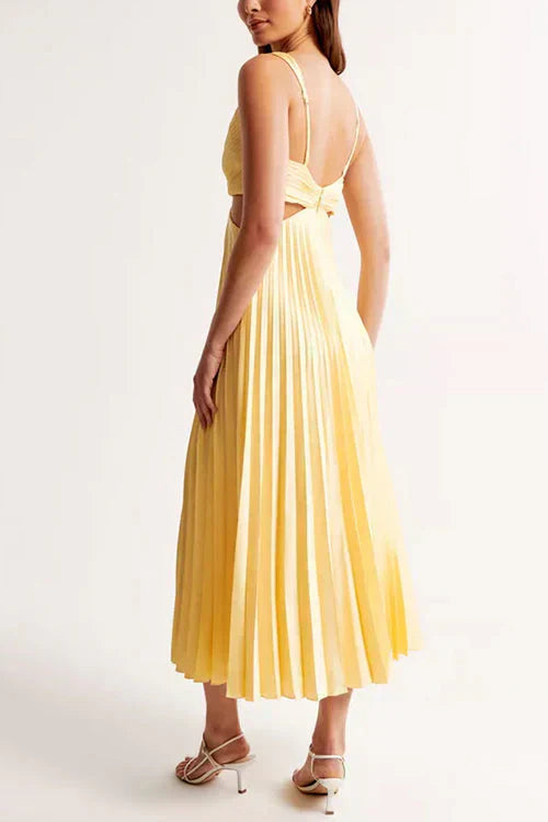 Rhiannon - Long V-Neck High-Waisted Maxi Dress