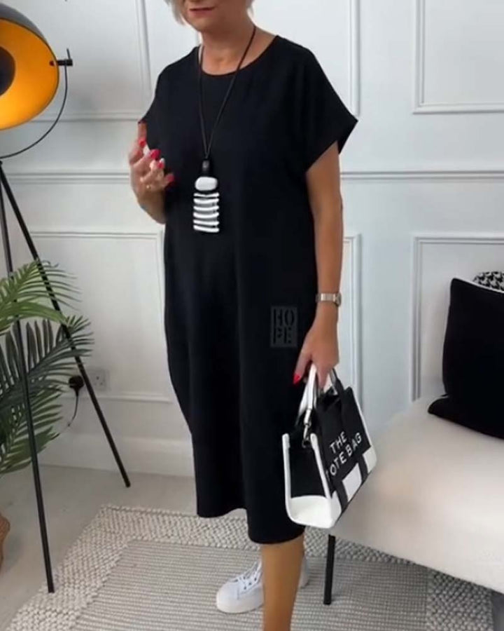 Cleo - Élégante Robe à Manches Courtes