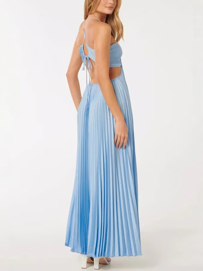 Tansy - Maxi Halter Robe Éclat d'Été