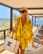 Adalyn - Mini Robe Chic à Encolure V Profonde