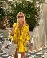 Adalyn - Mini Robe Chic à Encolure V Profonde