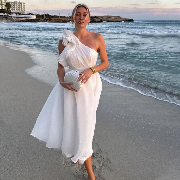 Bellamy - Robe d'Été Élégante avec Détails Asymétriques