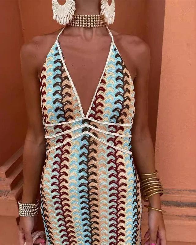 Charlotte - Robe de Plage Boho en Crochet