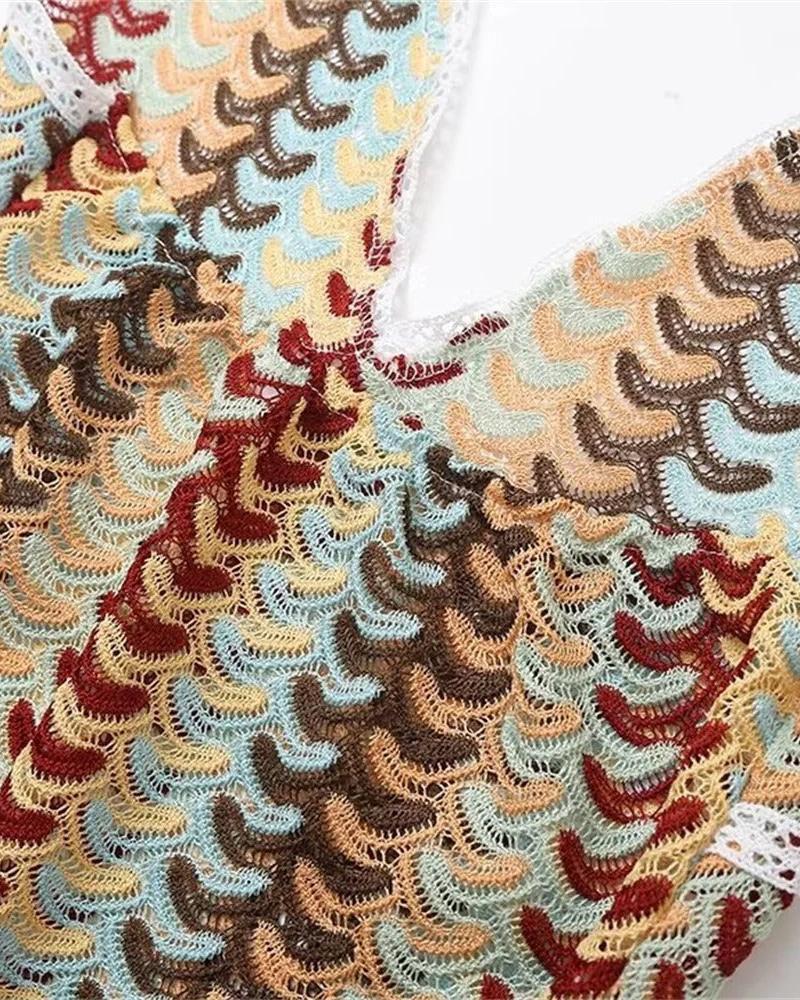 Charlotte - Robe de Plage Boho en Crochet